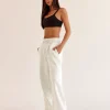 Go-To Wide Leg Track Pant - Silver Marl