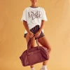 LSKD Fitness Club Heavyweight Oversized Tee - Off White-Cocoa Powder