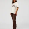 LSKD Fitness Club Heavyweight Oversized Tee - Off White-Cocoa Powder