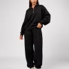Go-To Oversized Track Pant - Black