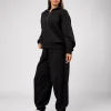 Go-To Oversized Track Pant - Black