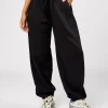 Go-To Oversized Track Pant - Black