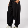 Go-To Oversized Track Pant - Black