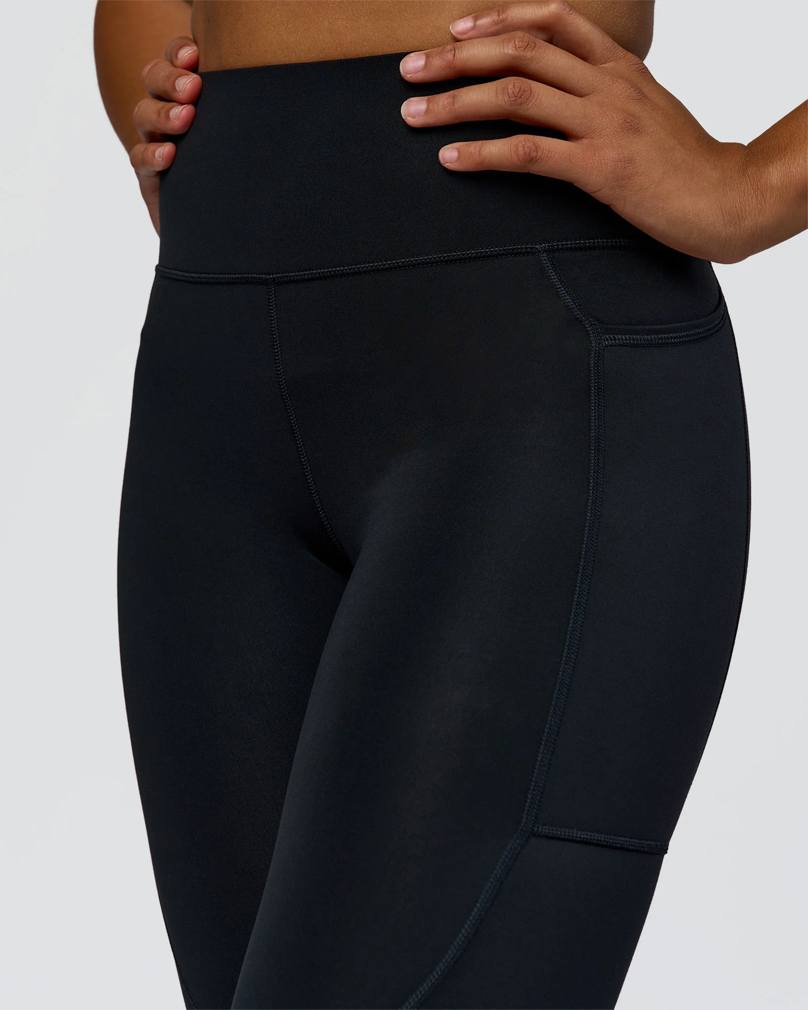 Rep Ultra High-Rise 7/8 Legging Pockets - Black-Palace Blue