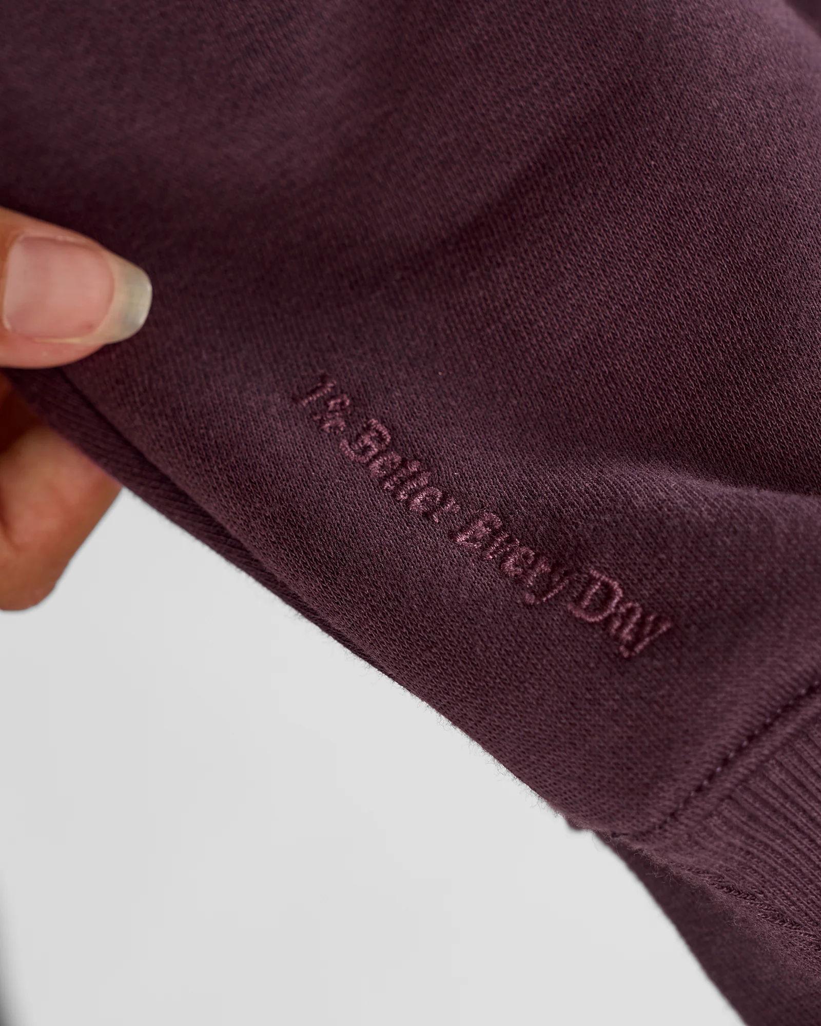 Go-To Oversized Quarter Zip Sweater - Midnight Plum