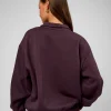 Go-To Oversized Quarter Zip Sweater - Midnight Plum