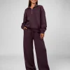 Go-To Oversized Quarter Zip Sweater - Midnight Plum