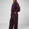 Go-To Oversized Quarter Zip Sweater - Midnight Plum