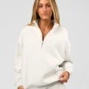 9440-go-to-oversized-quarter-zip-sweater-silver-marl-7.webp Go-To Oversized Quarter Zip Sweater - Silver Marl