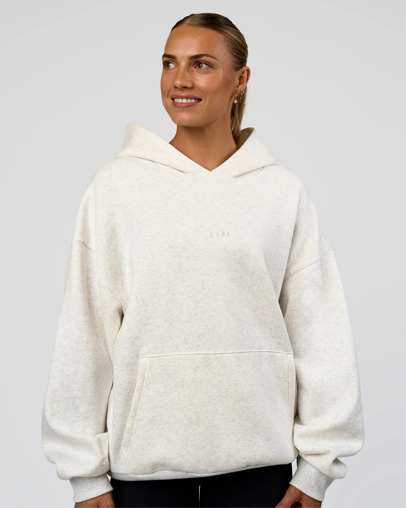 9494-base-oversized-hoodie-silver-marl-3.webp Base Oversized Hoodie - Silver Marl