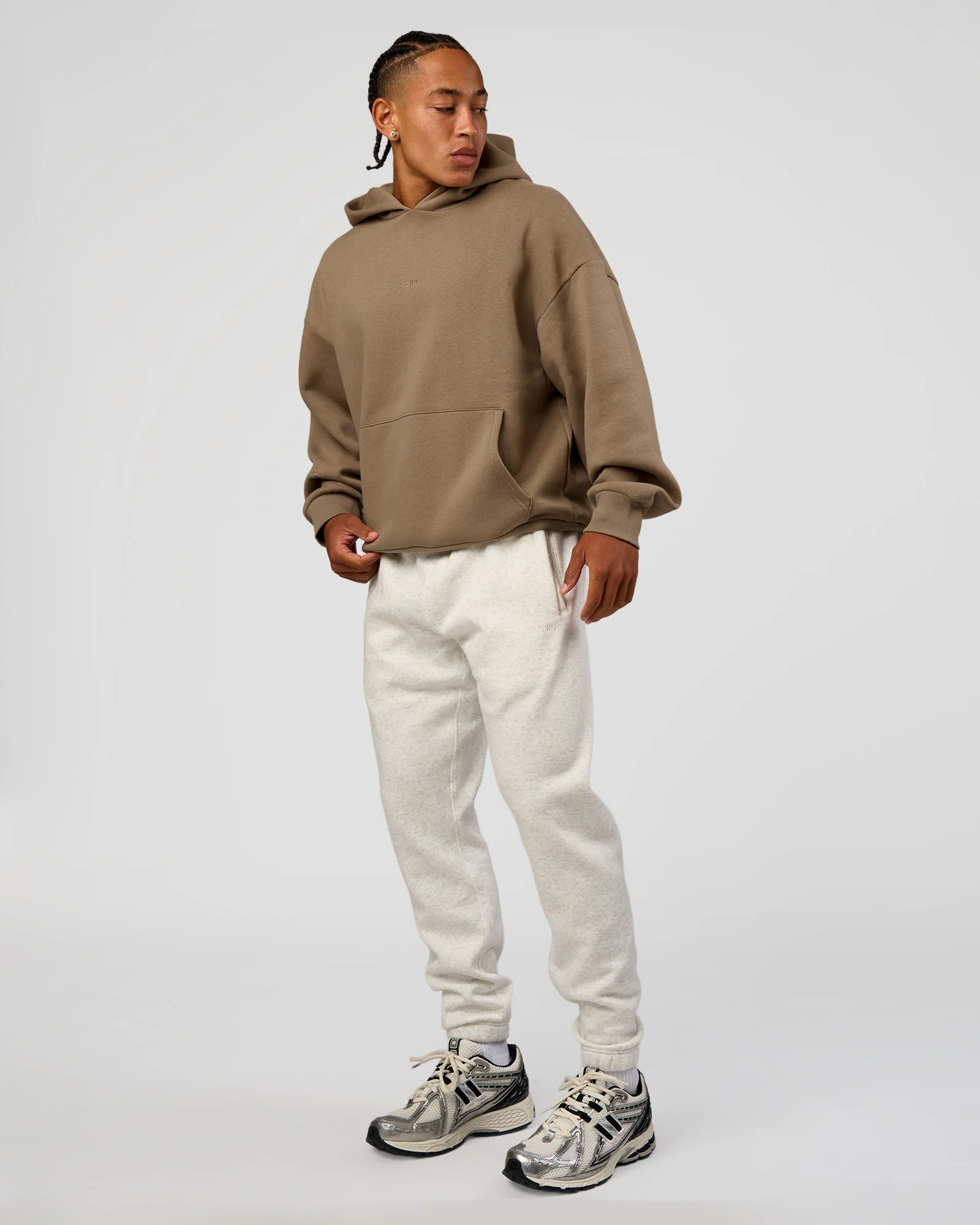 MVP Cuffed Track Pant - Silver Marl