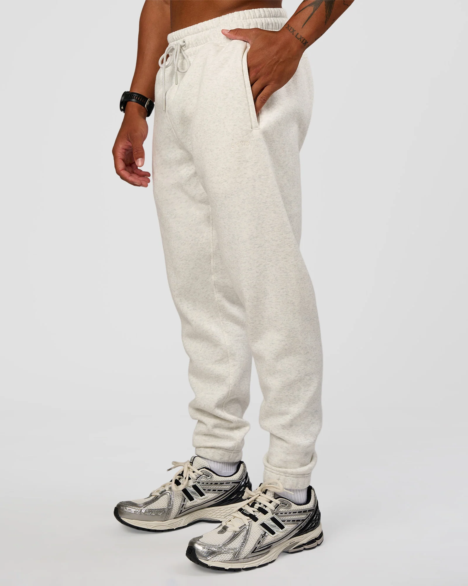 MVP Cuffed Track Pant - Silver Marl