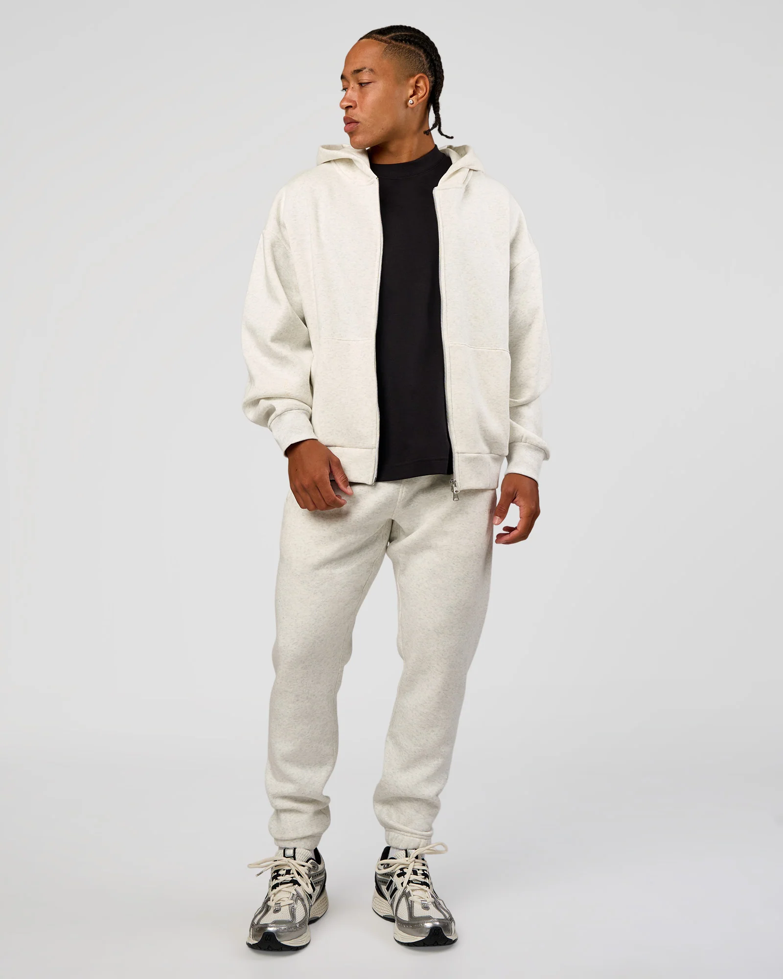 MVP Cuffed Track Pant - Silver Marl