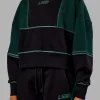 9529-stitch-up-oversized-fleece-sweater-black-dark-moss-7.webp Stitch Up Oversized Fleece Sweater - Black-Dark Moss