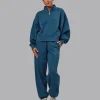 MVP 1/2 Zip Oversized Sweater - Indigo