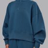 MVP 1/2 Zip Oversized Sweater - Indigo
