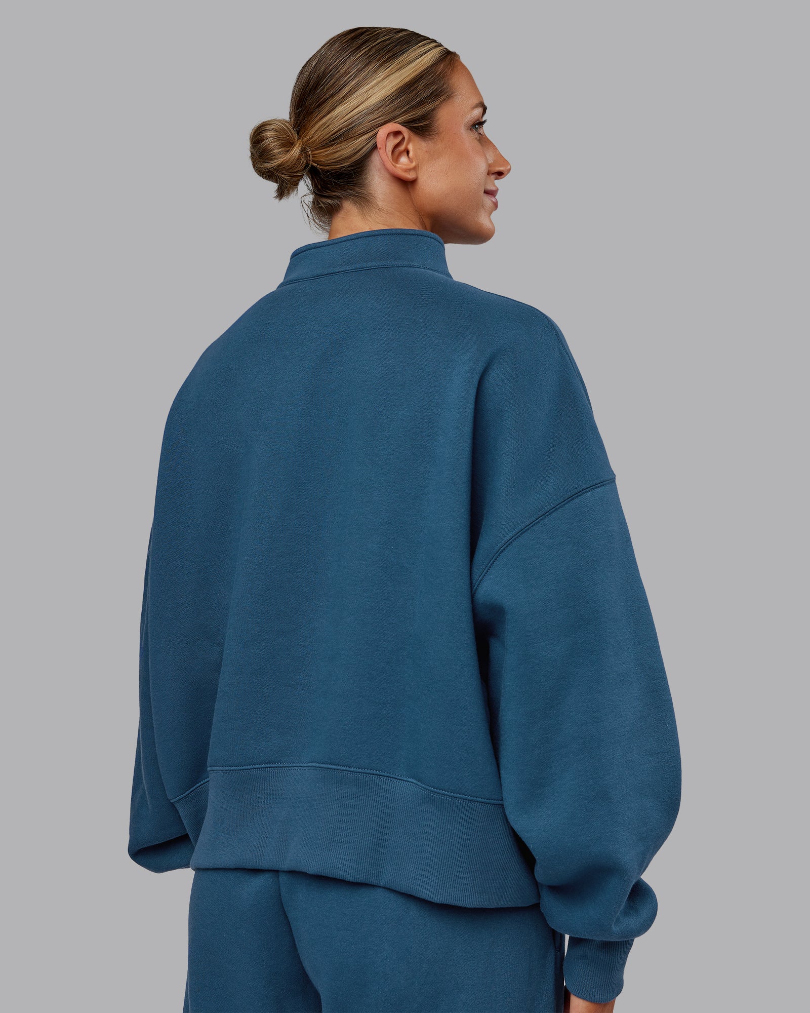 MVP 1/2 Zip Oversized Sweater - Indigo