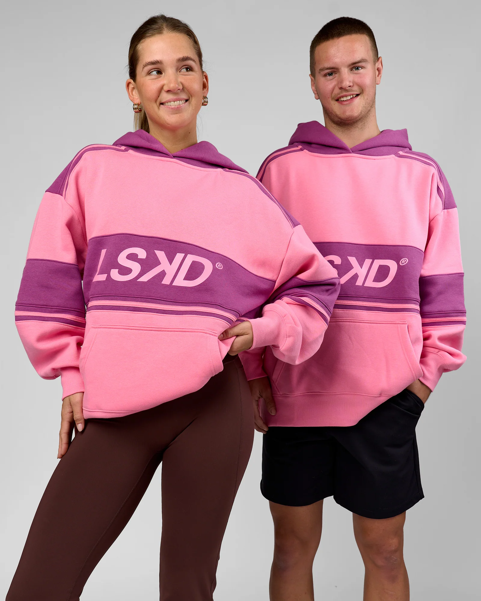 A-Team Oversized Hoodie - Candy Pink-Boysenberry