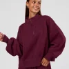 9656-mvp-1-2-zip-oversized-sweater-cherry-lacquer-1.webp MVP 1/2 Zip Oversized Sweater - Cherry Lacquer