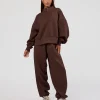 MVP 1/2 Zip Oversized Sweater - Hot Chocolate