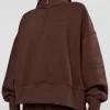 MVP 1/2 Zip Oversized Sweater - Hot Chocolate