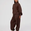 MVP 1/2 Zip Oversized Sweater - Hot Chocolate