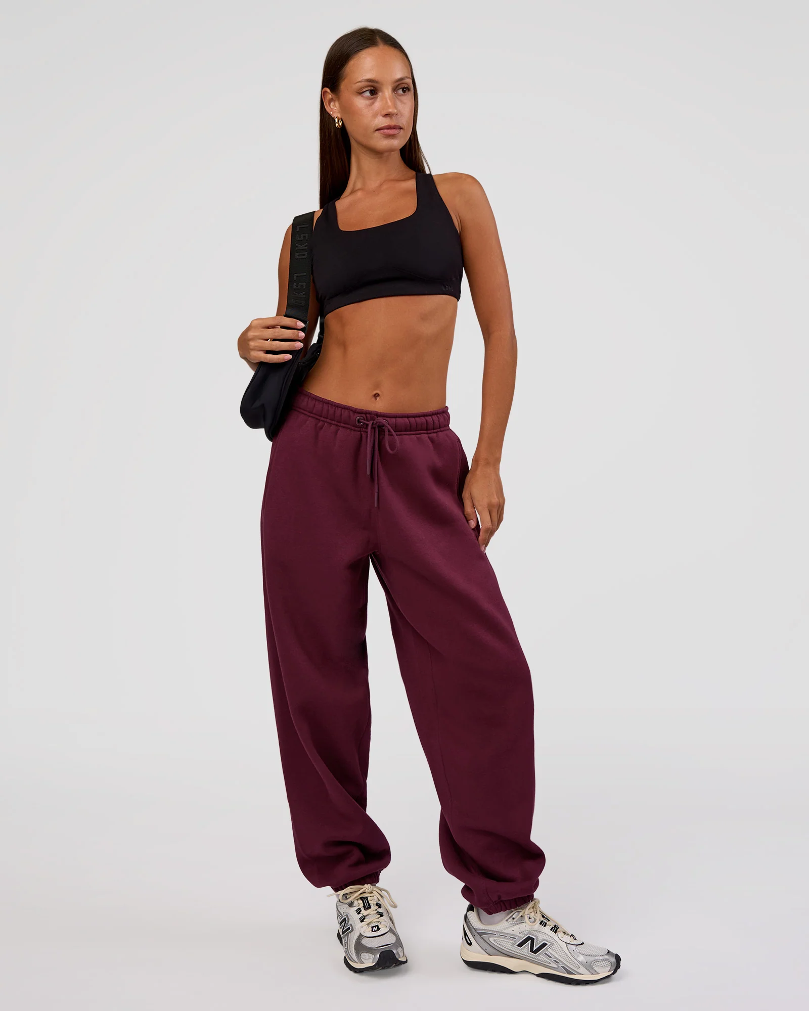 MVP Oversized Slouchy Fit Track Pant - Cherry Lacquer