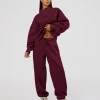 MVP Oversized Slouchy Fit Track Pant - Cherry Lacquer