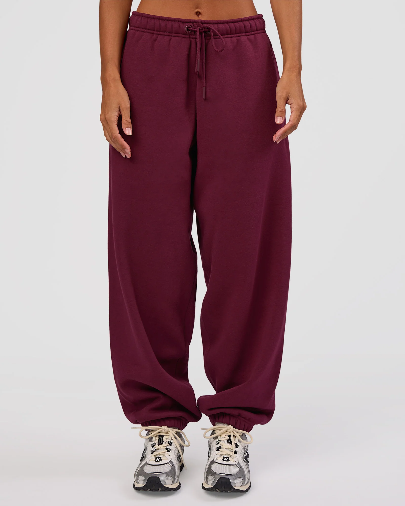 MVP Oversized Slouchy Fit Track Pant - Cherry Lacquer
