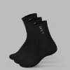 9749-signal-quarter-socks-3-pack-black-white-1.webp Signal Quarter Socks 3 Pack - Black-White