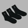 9749-signal-quarter-socks-3-pack-black-white-5.webp Signal Quarter Socks 3 Pack - Black-White