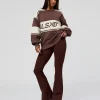 A-Team Sweater Oversize - Cocoa Powder-Off White