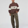 A-Team Sweater Oversize - Cocoa Powder-Off White