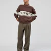 A-Team Sweater Oversize - Cocoa Powder-Off White