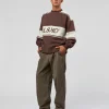 A-Team Sweater Oversize - Cocoa Powder-Off White