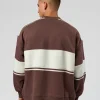 A-Team Sweater Oversize - Cocoa Powder-Off White
