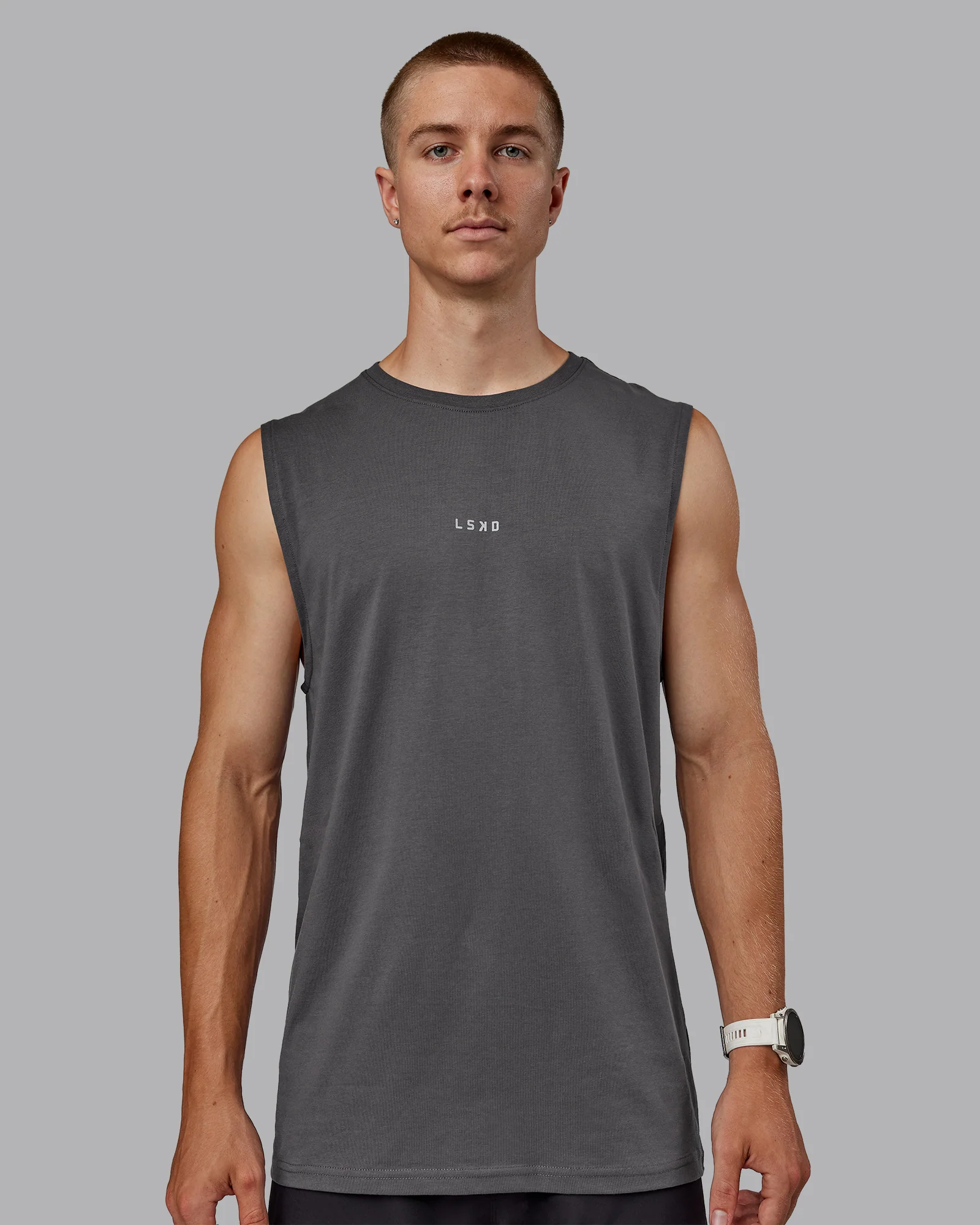 Base FLXCotton Tank - Dark Storm