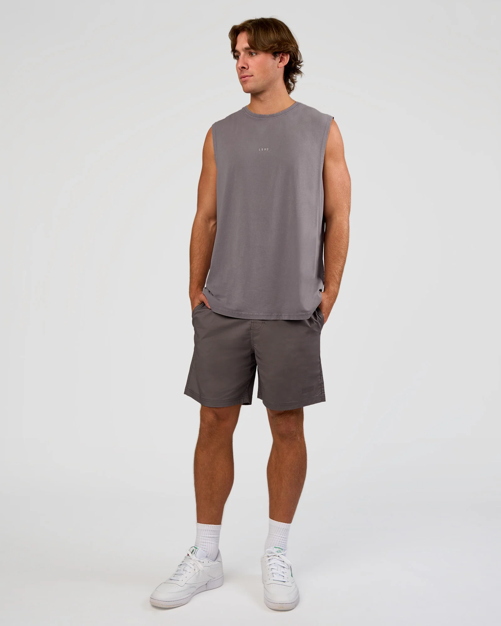 Base FLXCotton Tank - Duskstone Washed
