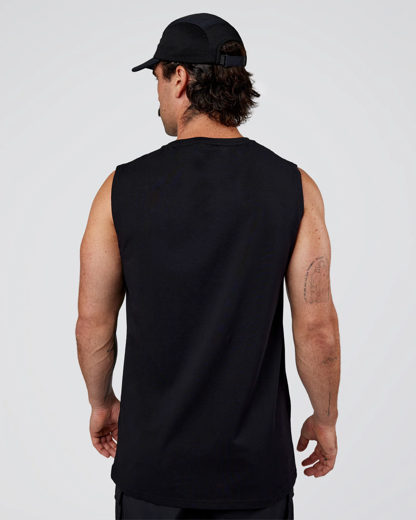 Base FLXCotton Tank Regular Fit +2cm - Black