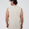 Base Heavyweight FLXCotton Tank Regular Fit +2cm - Silver Marl