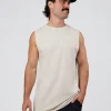 Base Heavyweight FLXCotton Tank Regular Fit +2cm - Silver Marl