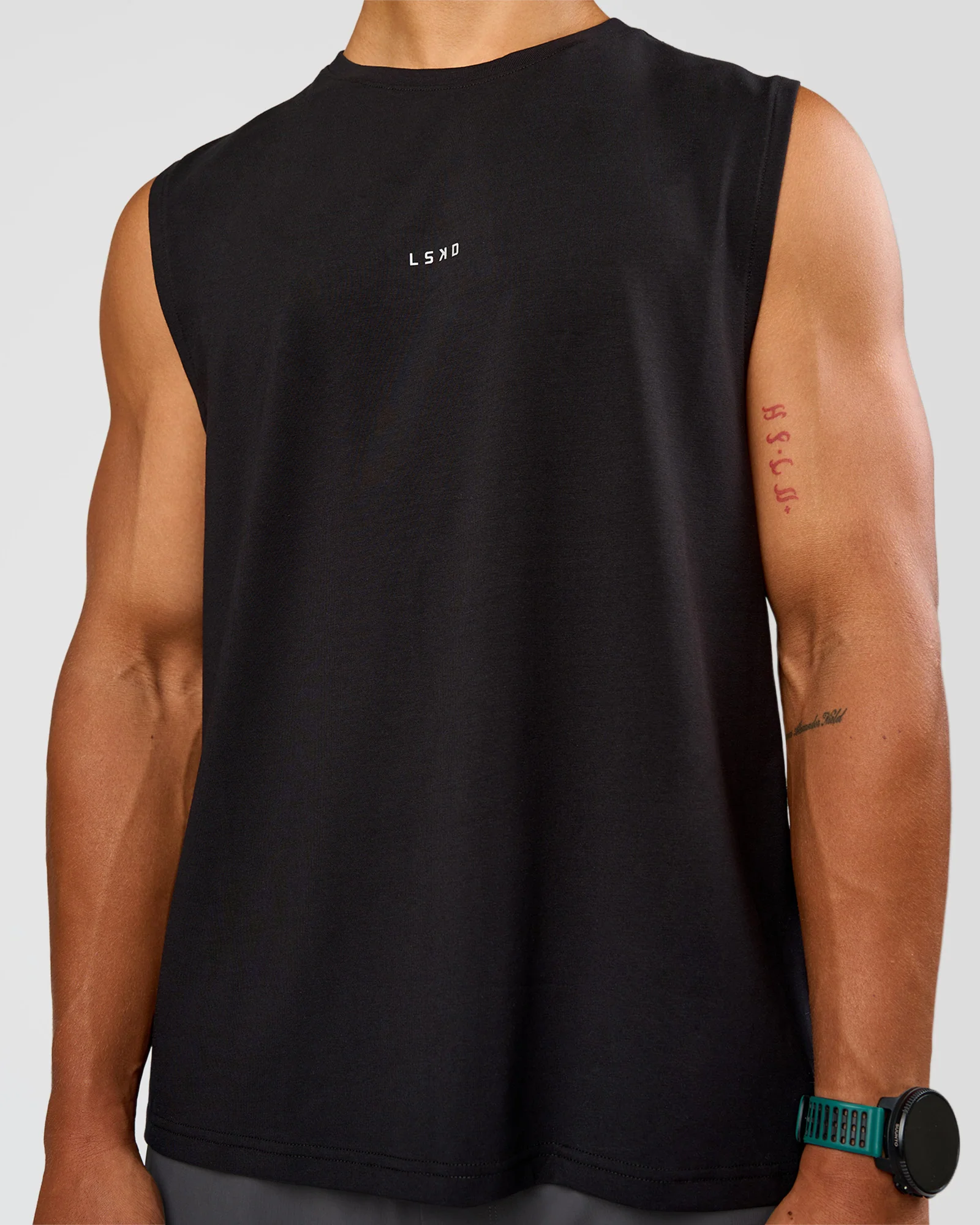 Base FLXCotton Tank Regular Fit -8cm - Black