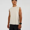 Base Heavyweight FLXCotton Tank Regular Fit -8cm - Silver Marl