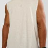 Base Heavyweight FLXCotton Tank Regular Fit -8cm - Silver Marl