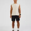 Base Heavyweight FLXCotton Tank Regular Fit -8cm - Silver Marl