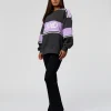 A-Team Sweater Oversize - Dark Storm-Pale Lilac