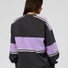 A-Team Sweater Oversize - Dark Storm-Pale Lilac