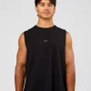 Base Heavyweight FLXCotton Tank Regular Fit -8cm - Black