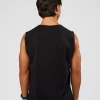 Base Heavyweight FLXCotton Tank Regular Fit -8cm - Black