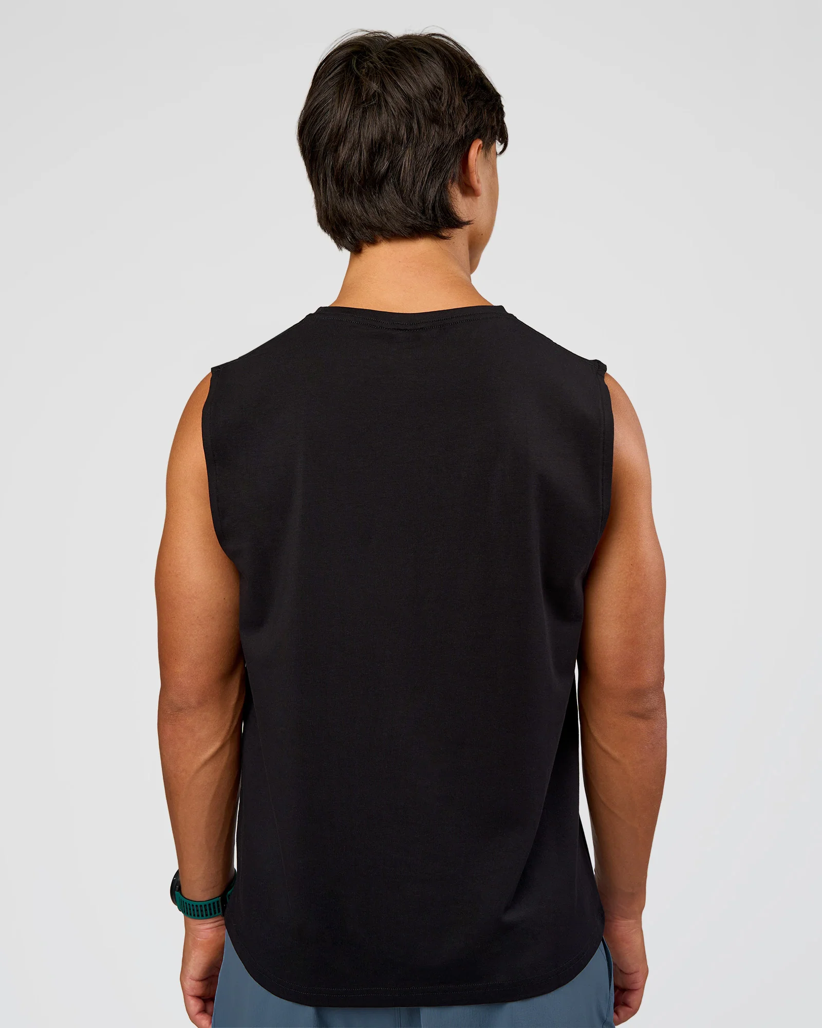Base Heavyweight FLXCotton Tank Regular Fit -8cm - Black